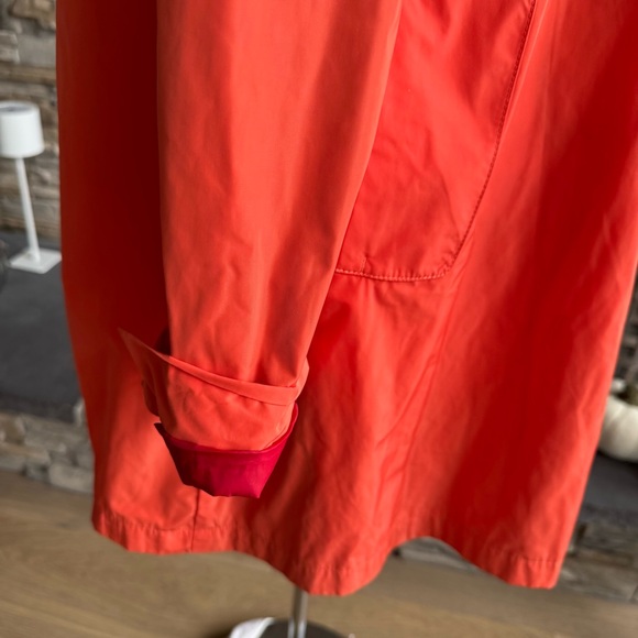 Anthropologie Vibrant Orange Trench Coat - Picture 10 of 14